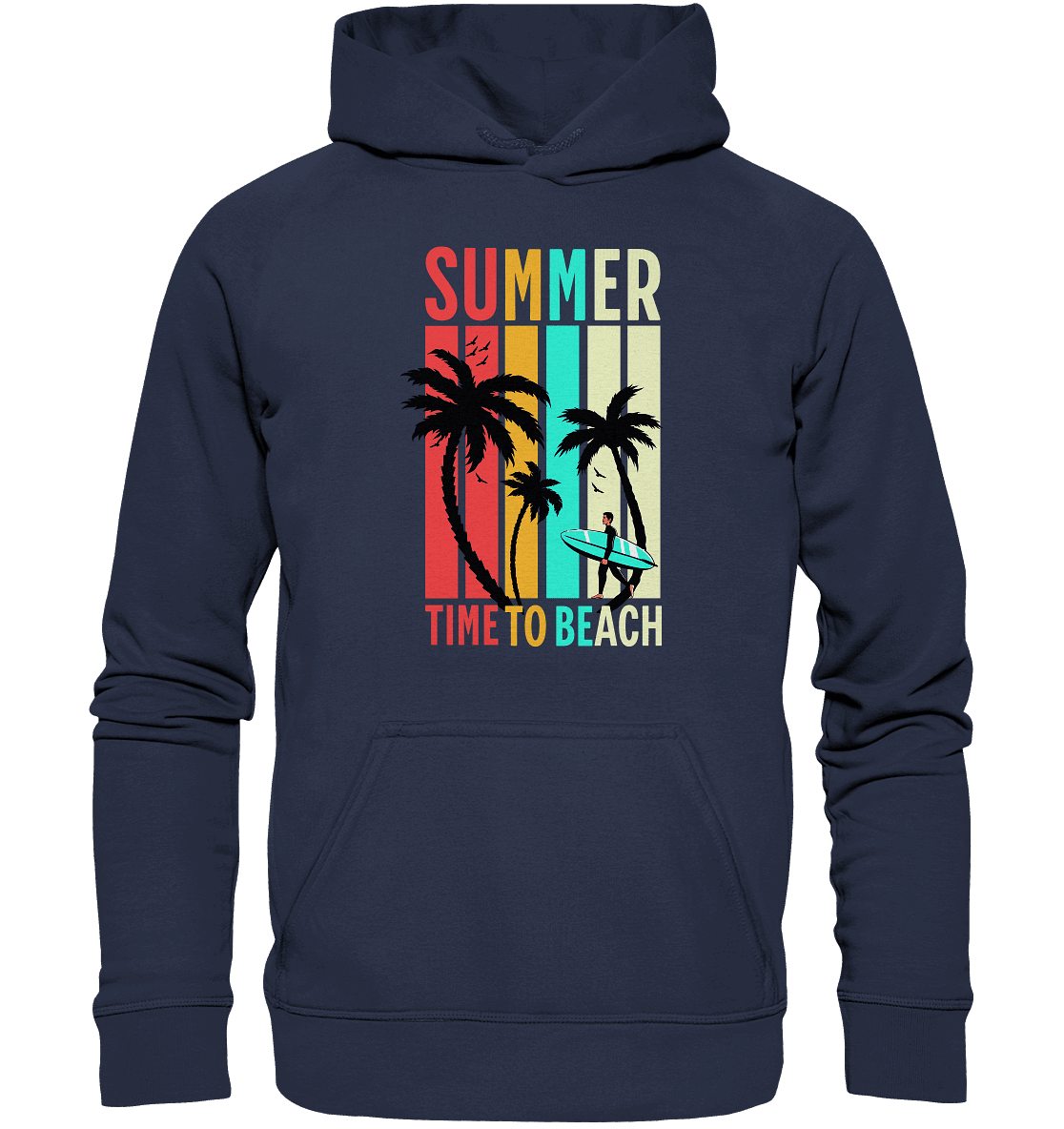 Summer Time to Beach – Sonne, Sand & Lebensfreude - Kids Premium Hoodie - Kids & Babys - Deep Navy - GfoitMa