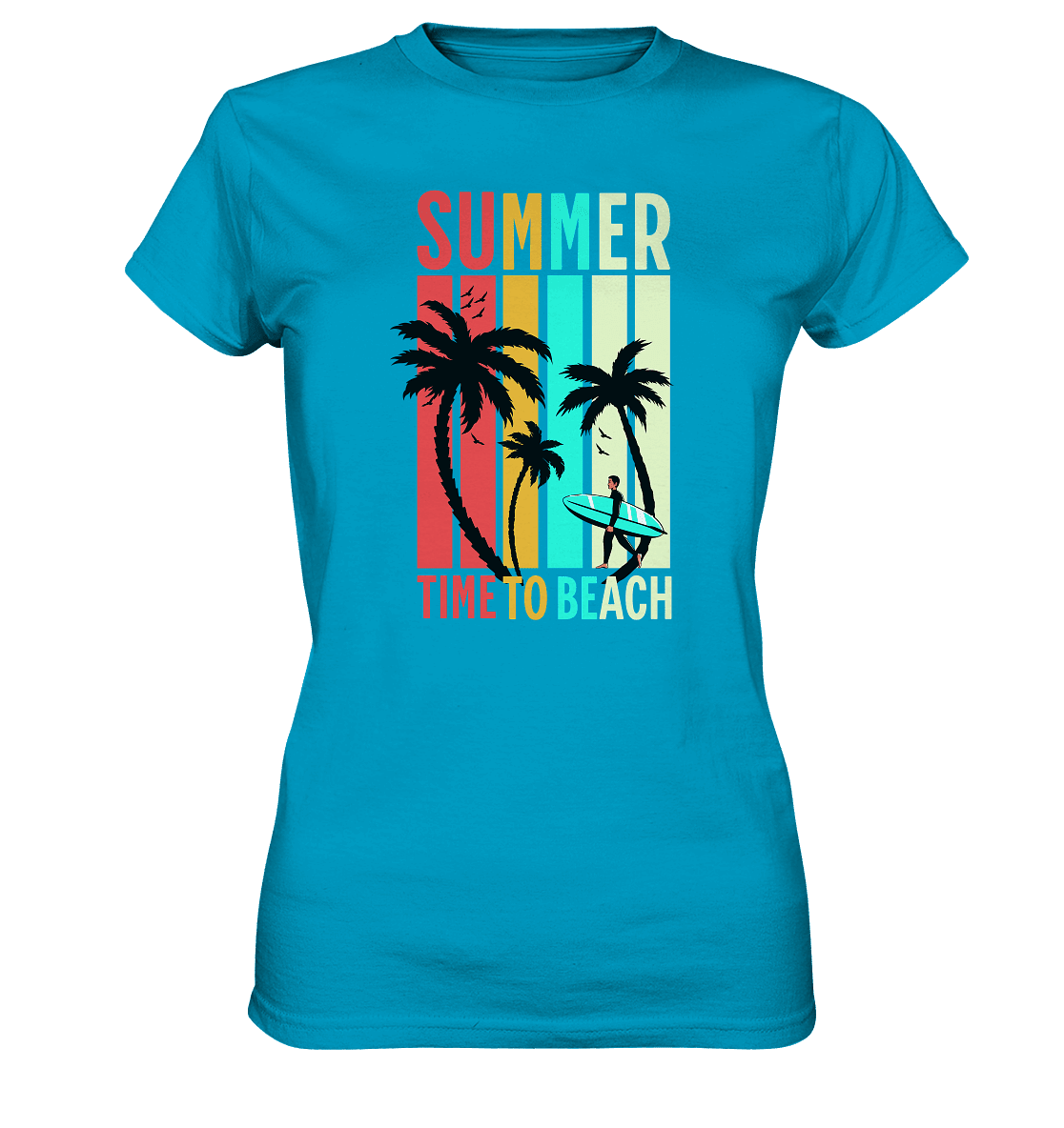 Summer Time to Beach – Sonne, Sand & Lebensfreude - Ladies Premium Shirt - Lady-Shirts - Atoll - GfoitMa