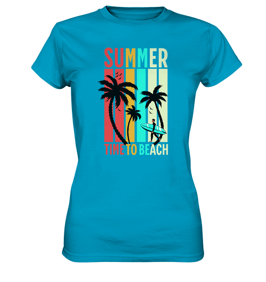 Summer Time to Beach – Sonne, Sand & Lebensfreude - Ladies Premium Shirt - Lady-Shirts - Atoll - GfoitMa