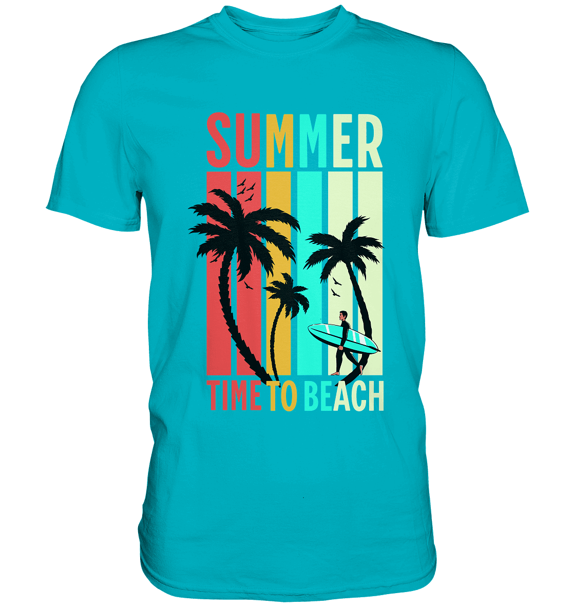Summer Time to Beach – Sonne, Sand & Lebensfreude - Premium Shirt - Unisex-Shirts - Swimming Pool - GfoitMa