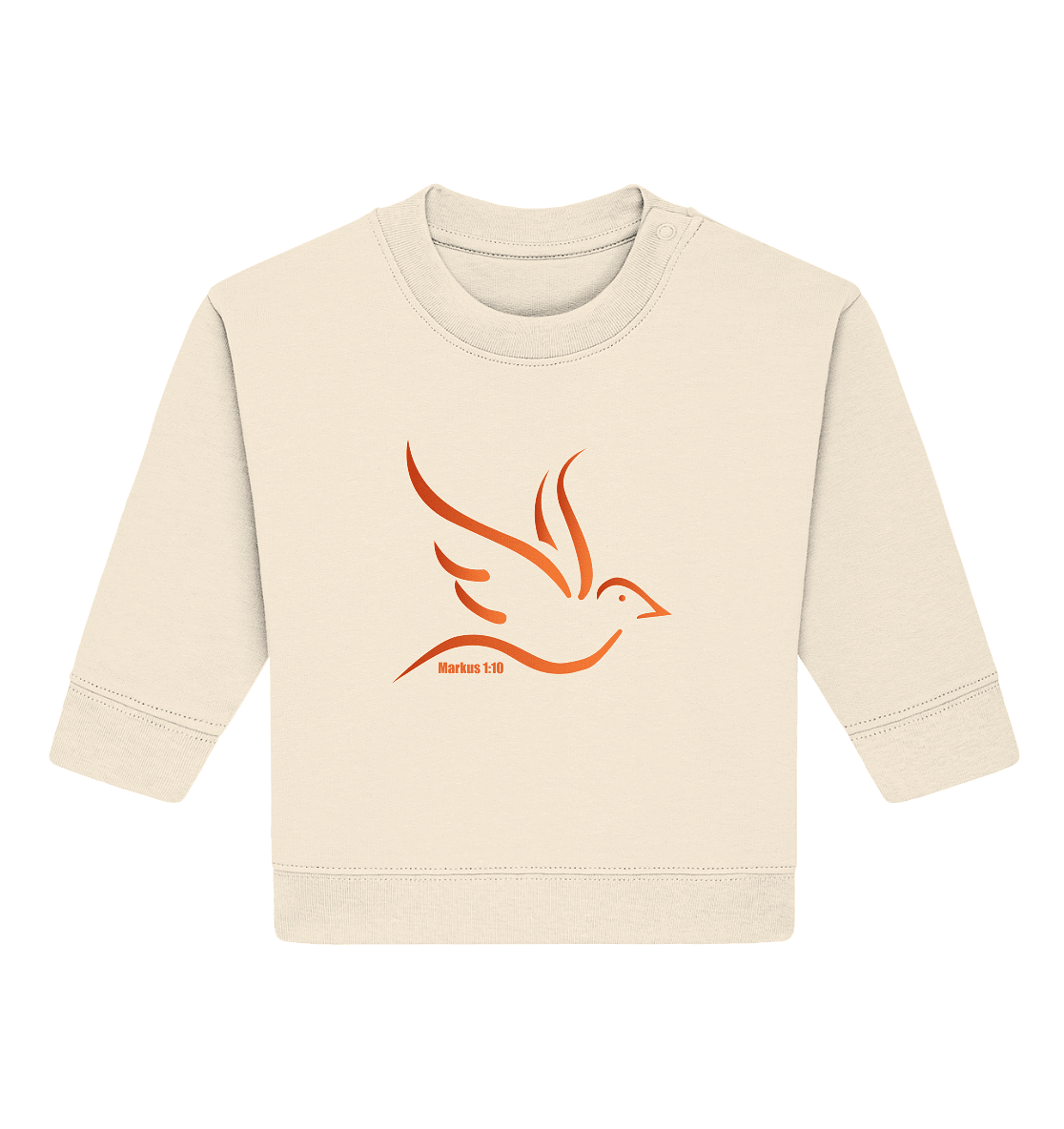 Taube/Heiliger Geist - Baby Organic Sweatshirt - Kids & Babys - Natural Raw - GfoitMa