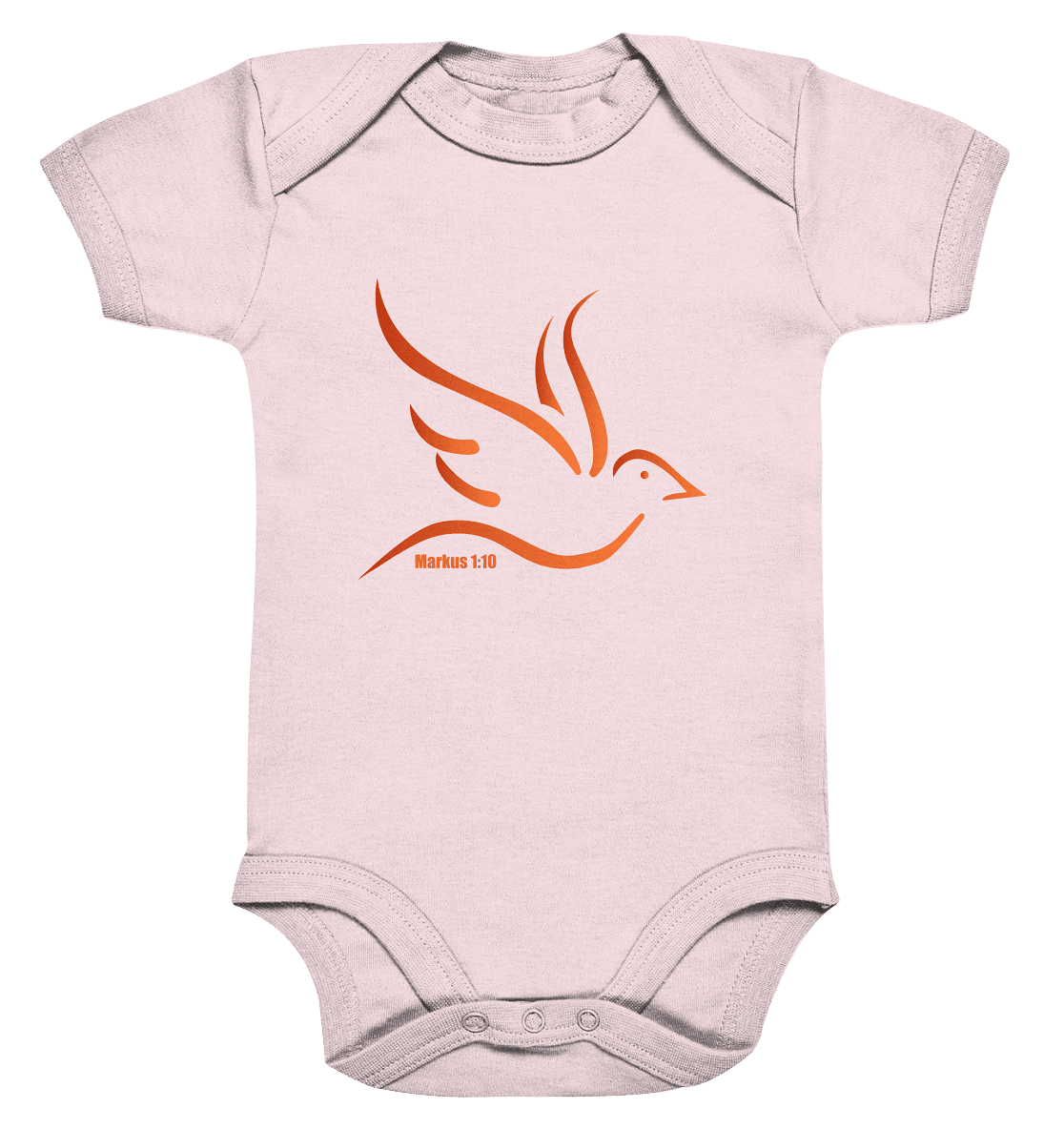 Taube/Heiliger Geist - Organic Baby Bodysuite - Kids & Babys - Powder Pink - GfoitMa