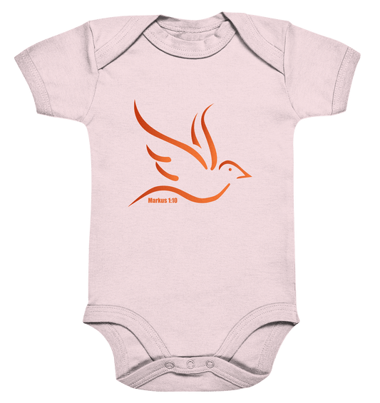 Taube/Heiliger Geist - Organic Baby Bodysuite - Kids & Babys - Powder Pink - GfoitMa