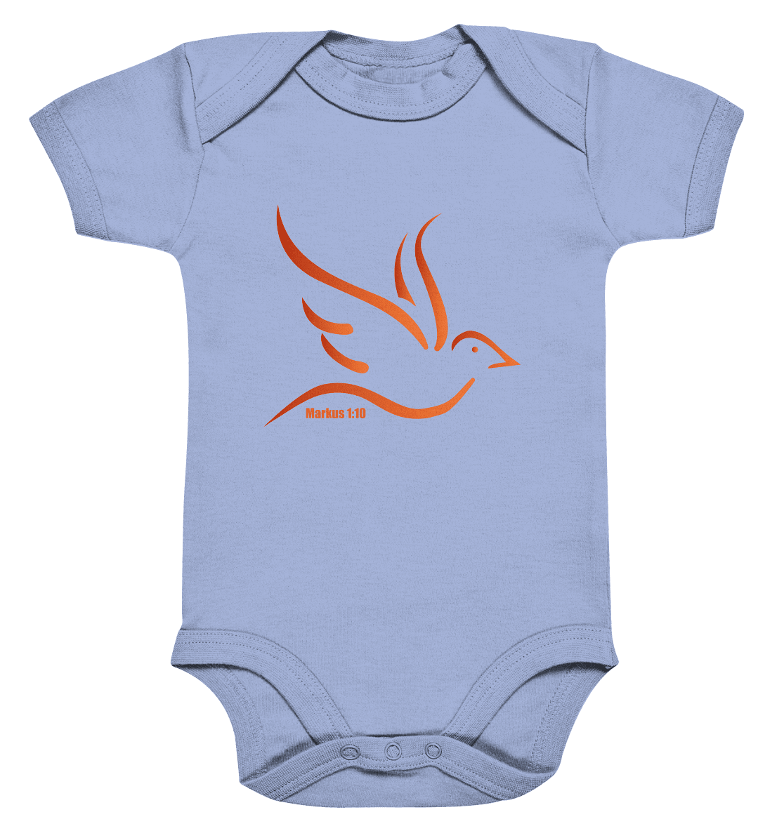 Taube/Heiliger Geist - Organic Baby Bodysuite - Kids & Babys - Dusty Blue - GfoitMa