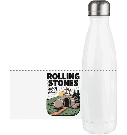 The Stone Was Rolled Away – Since AD 33 - Panorama Thermoflasche 500ml - Trinkgefäße - White - GfoitMa