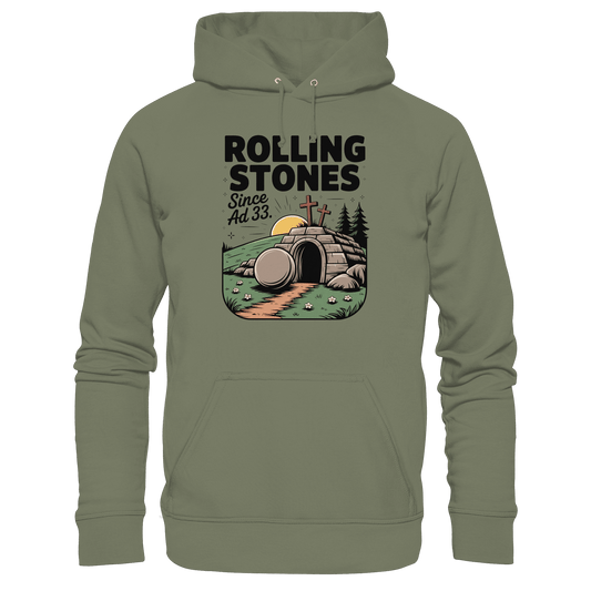 The Stone Was Rolled Away – Since AD 33 - Premium Unisex Hoodie - Hoodies - Classic Olive - GfoitMa