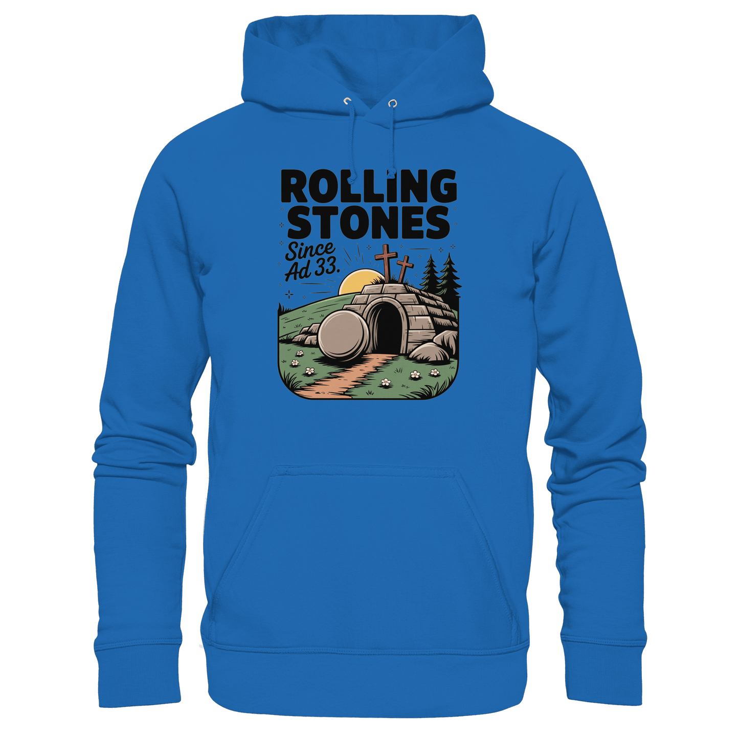 The Stone Was Rolled Away – Since AD 33 - Premium Unisex Hoodie - Hoodies - Royal Blau - GfoitMa