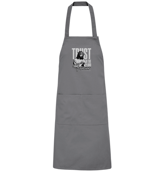 Trust in the Lord Forever – Eine Botschaft des unerschütterlichen Glaubens - Organic Grillschürze - Home & Living - Dark Grey (Solid) - GfoitMa