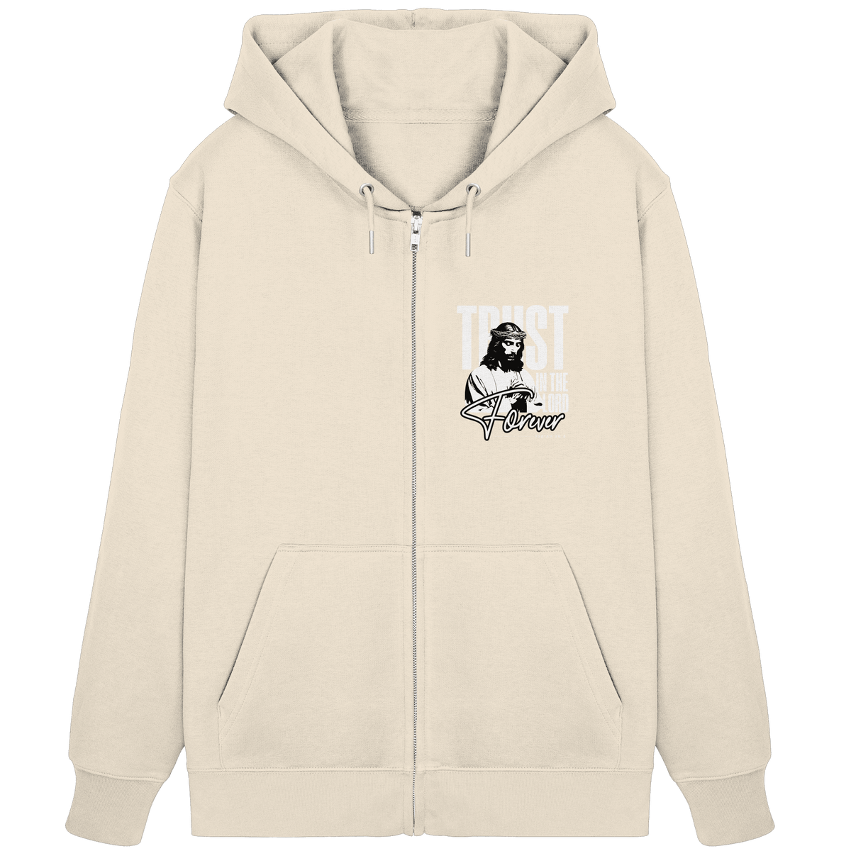 Trust in the Lord Forever – Eine Botschaft des unerschütterlichen Glaubens - Organic Zipper - Jacken/ Zipper - Natural Raw - GfoitMa
