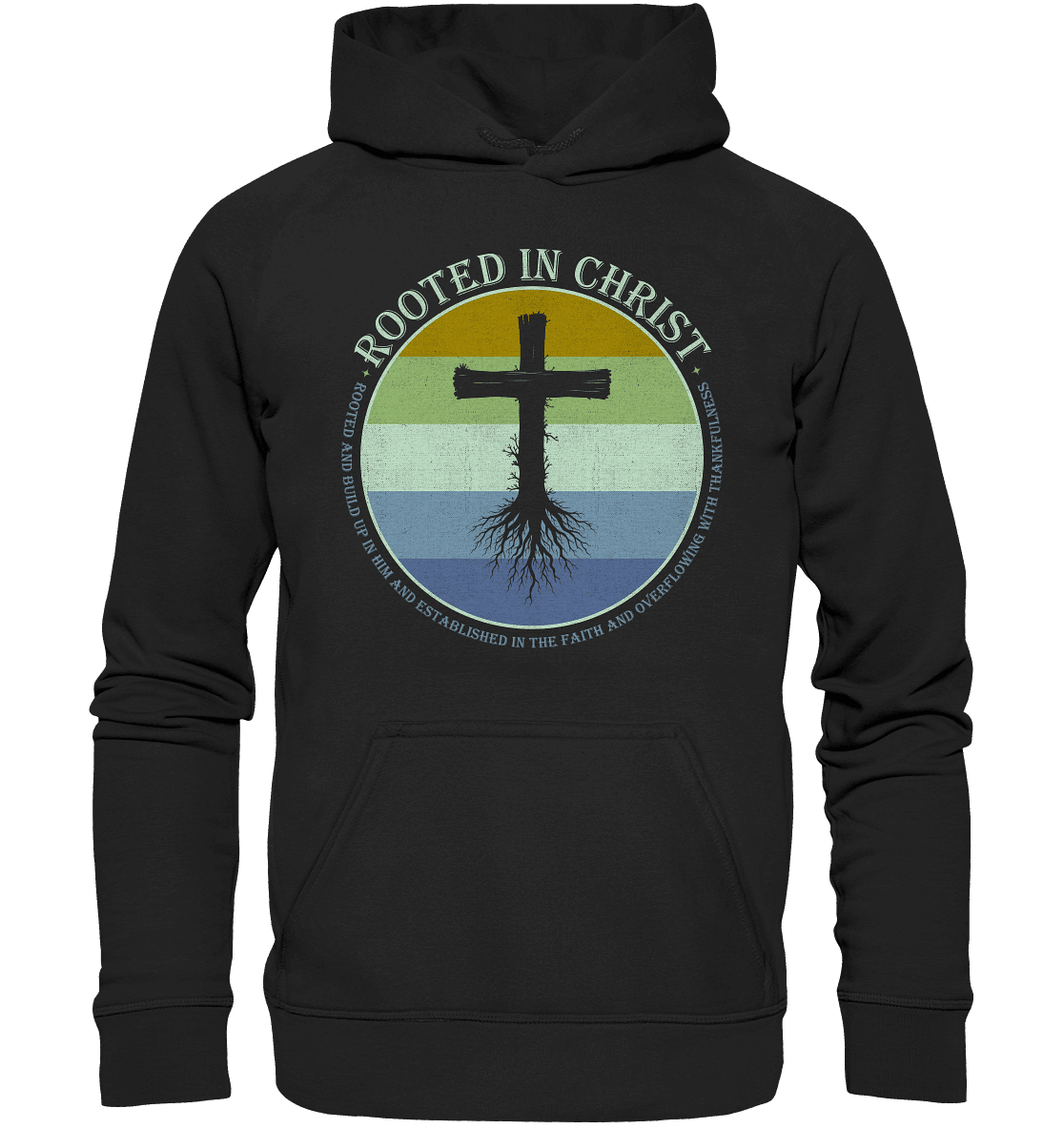 Verwurzelt in Christus | Christliche Kleidung - Kids Premium Hoodie - Kids & Babys - Black - GfoitMa