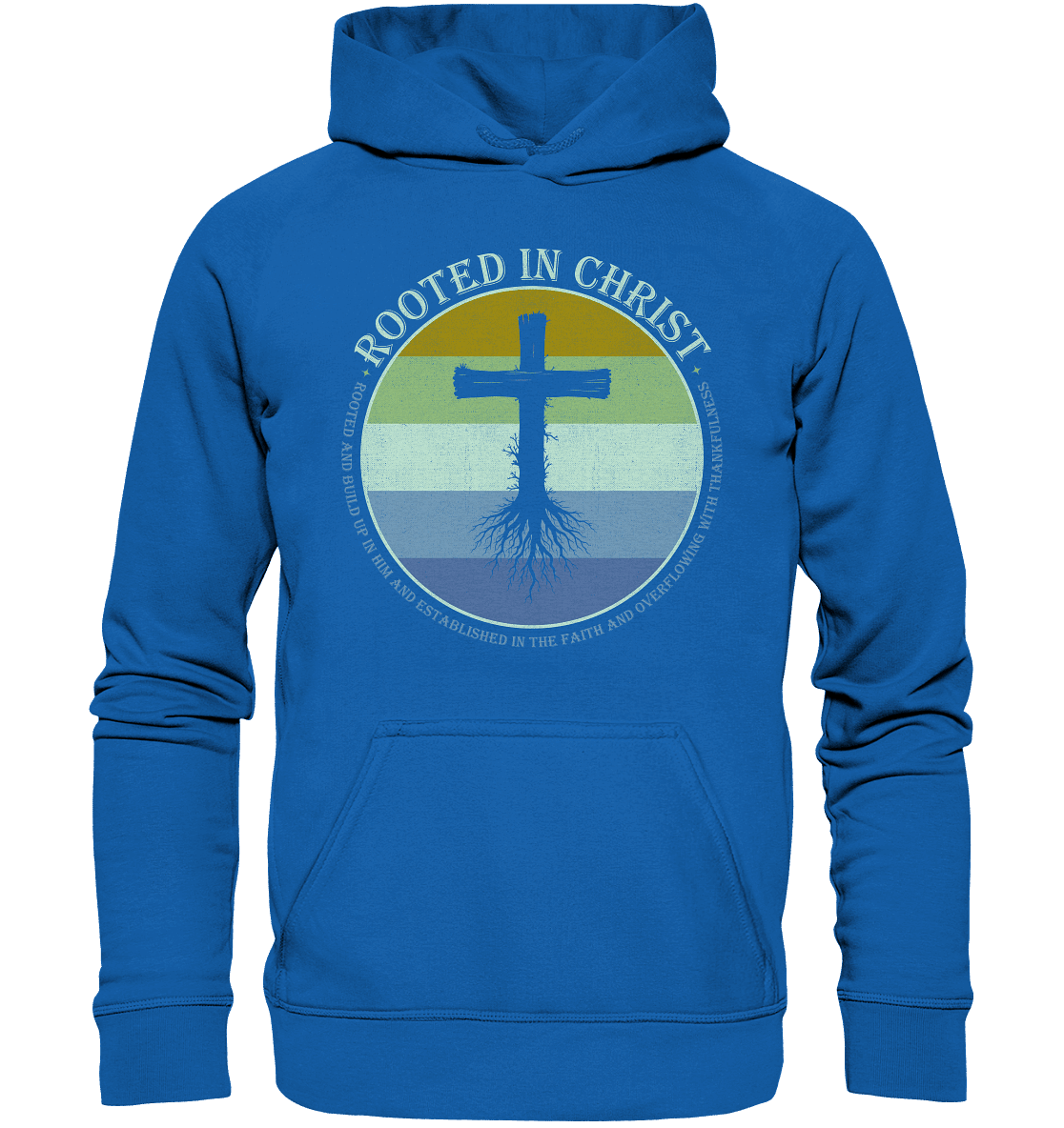 Verwurzelt in Christus | Christliche Kleidung - Kids Premium Hoodie - Kids & Babys - Royal Blau - GfoitMa