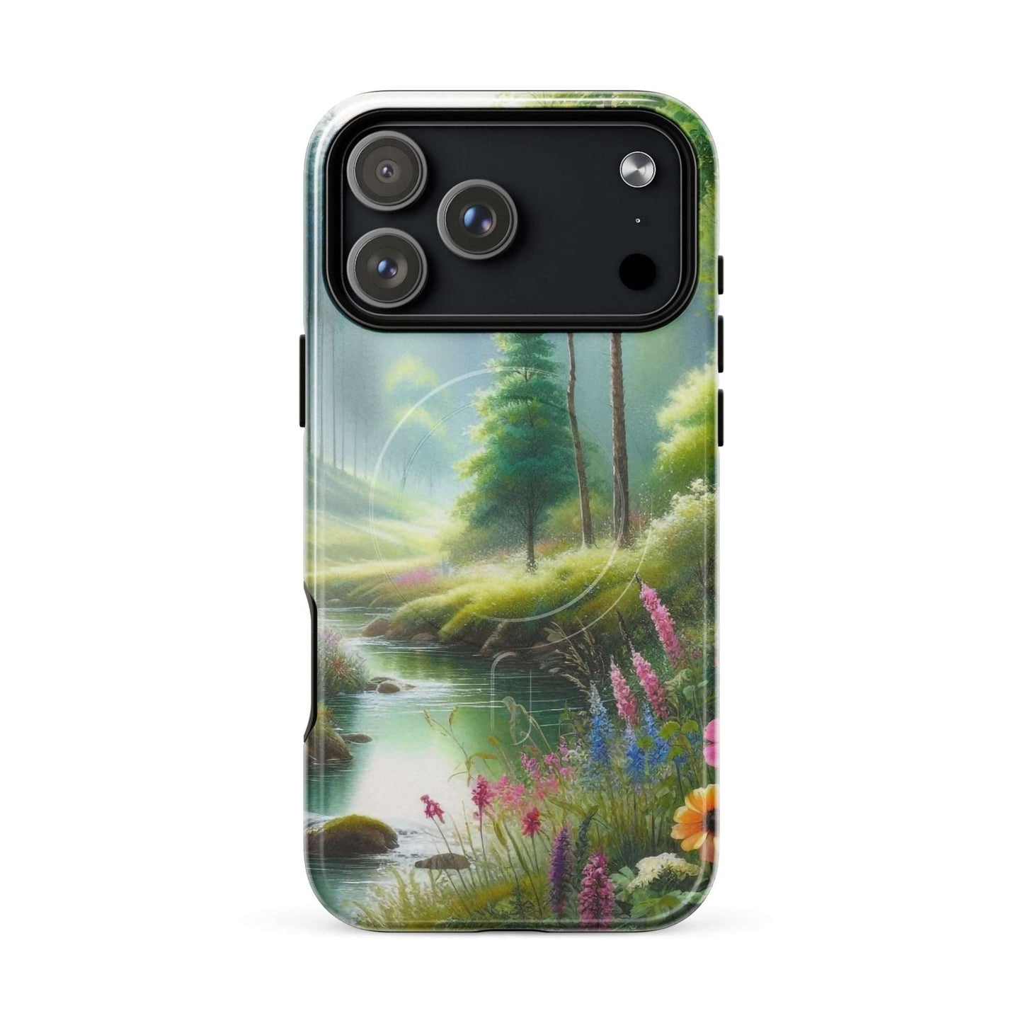 Wald in Wasserfarben - Hardcase iPhone®-Hülle mit MagSafe® - iPhone 17 Pro Max - GfoitMa