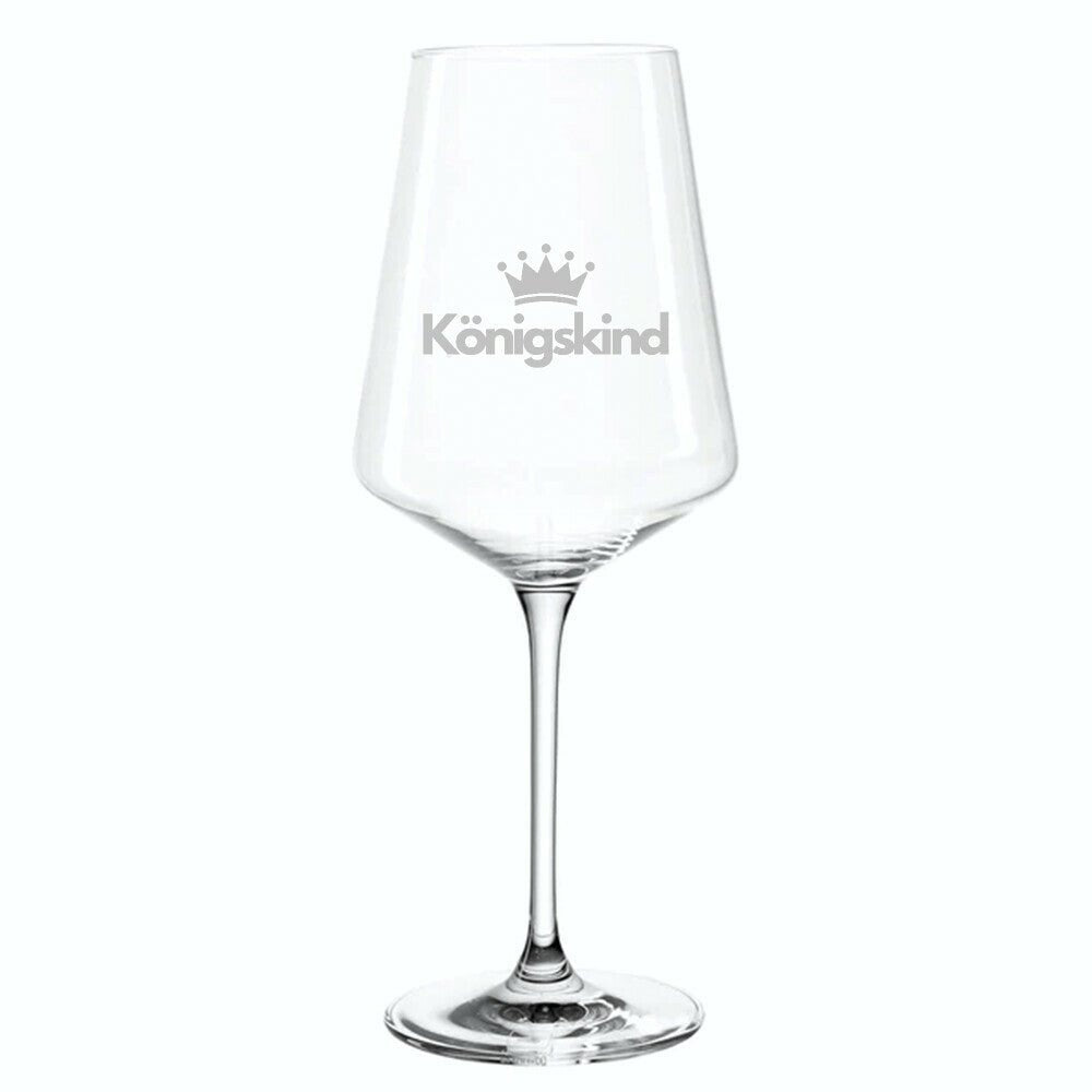 Weinglas „Königskind“ – stilvolles christliches Geschenk - LaserPng - 200ml - GfoitMa