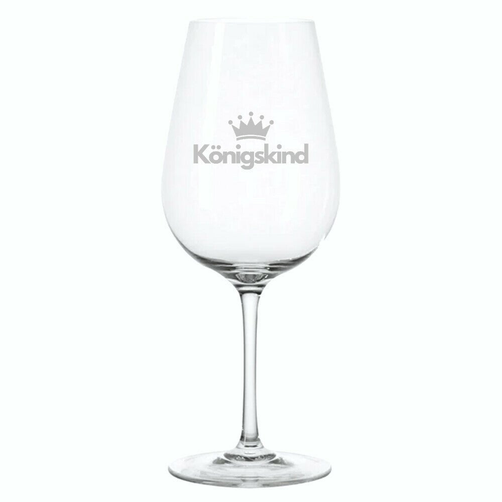 Weinglas „Königskind“ – stilvolles christliches Geschenk - LaserPng - 200ml - GfoitMa