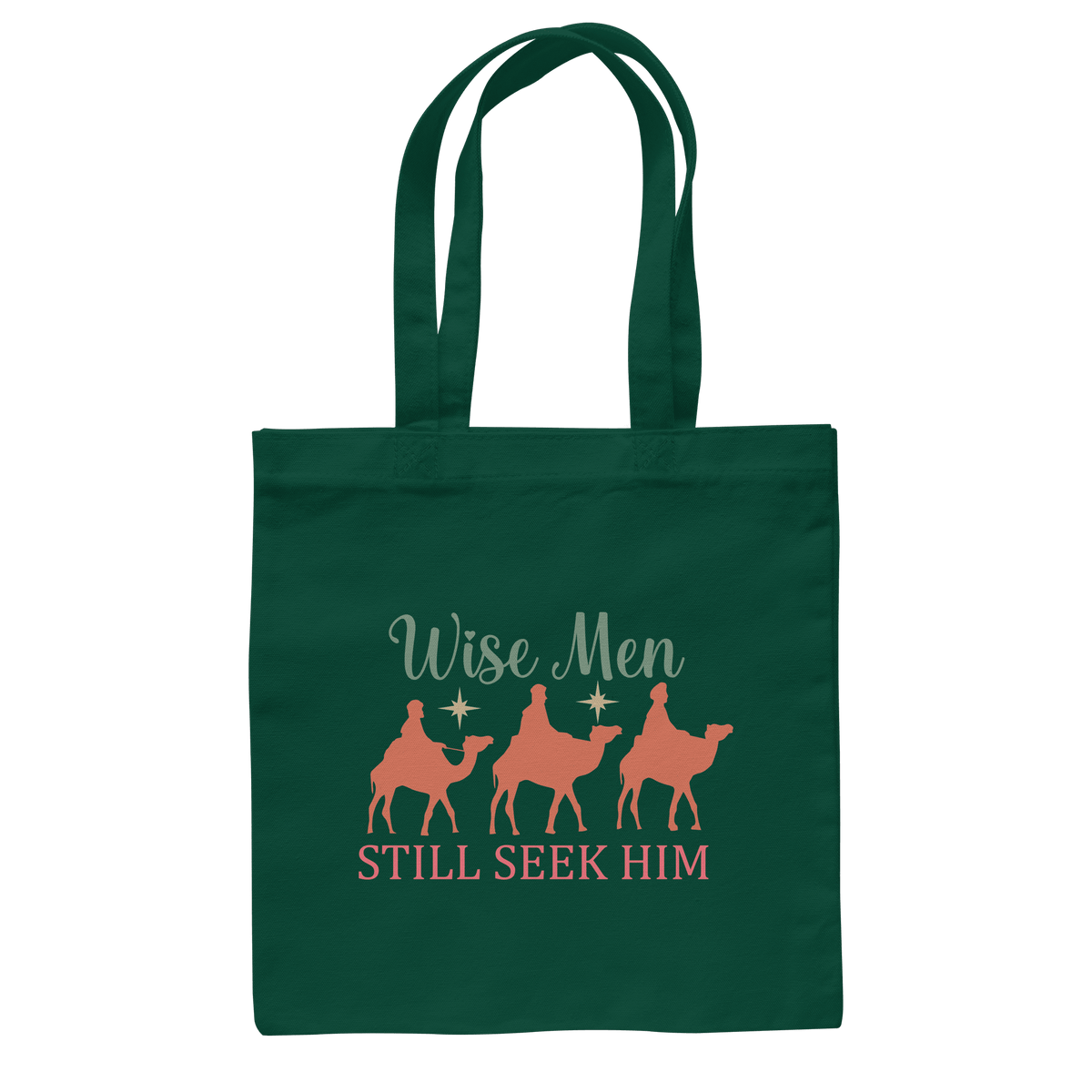 Weise Männer suchen ihn noch immer | Christliches Design mit den 3 Weisen - Baumwolltasche - Taschen - Bottle Green - GfoitMa