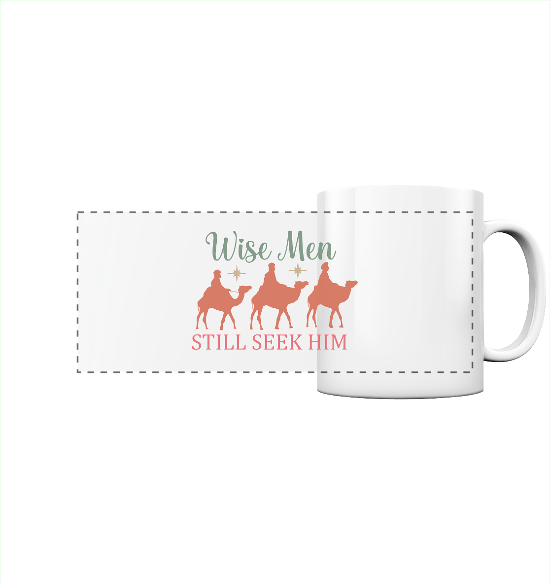 Weise Männer suchen ihn noch immer | Christliches Design mit den 3 Weisen - Panorama Tasse - Trinkgefäße - White glossy - GfoitMa