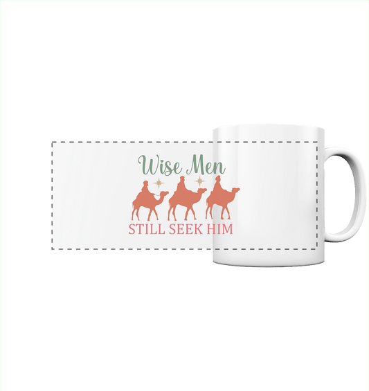 Weise Männer suchen ihn noch immer | Christliches Design mit den 3 Weisen - Panorama Tasse - Trinkgefäße - White glossy - GfoitMa