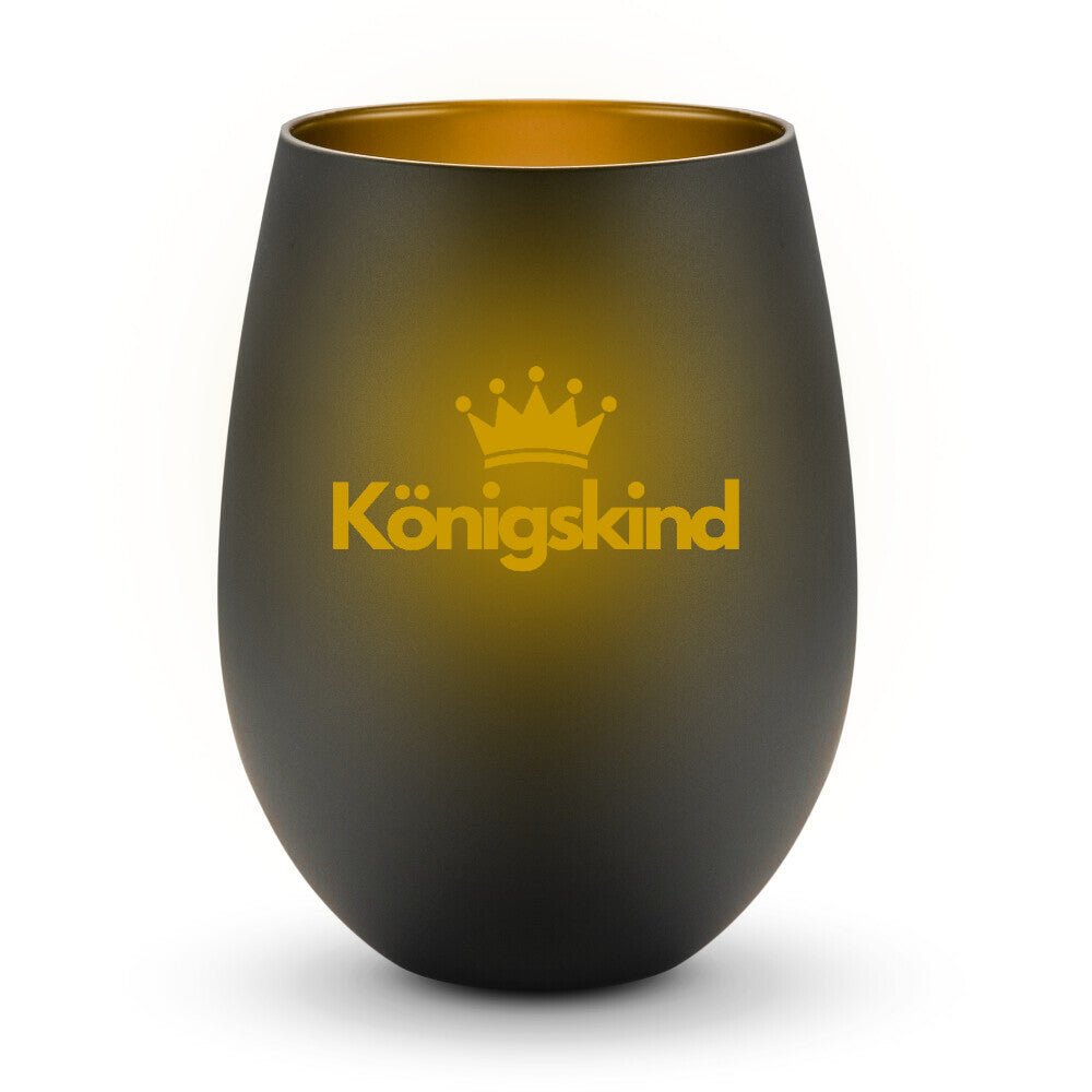 Windlicht „Königskind“ – goldenes Licht & christliche Botschaft - LaserPng - Standard - GfoitMa