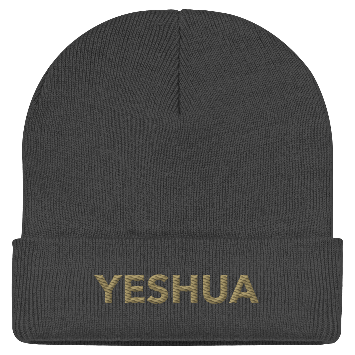 YESHUA – Der Name über allen Namen | Christliche Kleidung - Classic Beanie - Kappen & Mützen - Graphite Grey - GfoitMa
