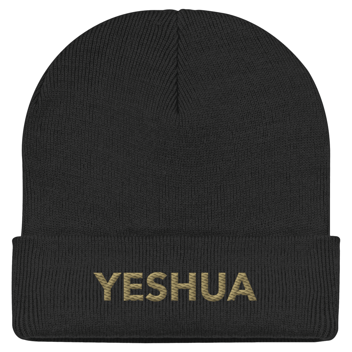 YESHUA – Der Name über allen Namen | Christliche Kleidung - Classic Beanie - Kappen & Mützen - Black - GfoitMa