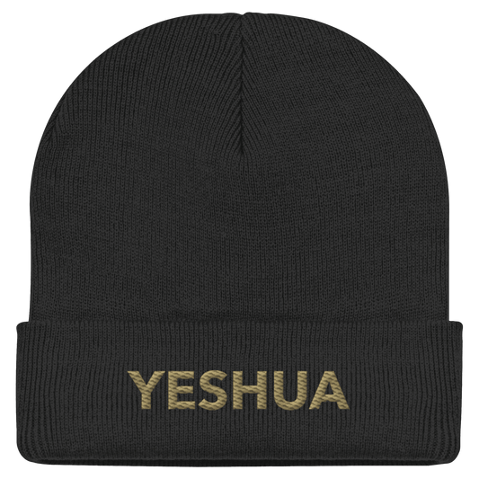YESHUA – Der Name über allen Namen | Christliche Kleidung - Classic Beanie - Kappen & Mützen - Black - GfoitMa