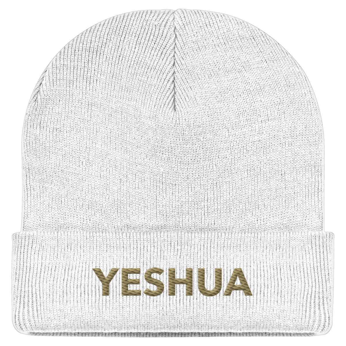 YESHUA – Der Name über allen Namen | Christliche Kleidung - Classic Beanie - Kappen & Mützen - White - GfoitMa