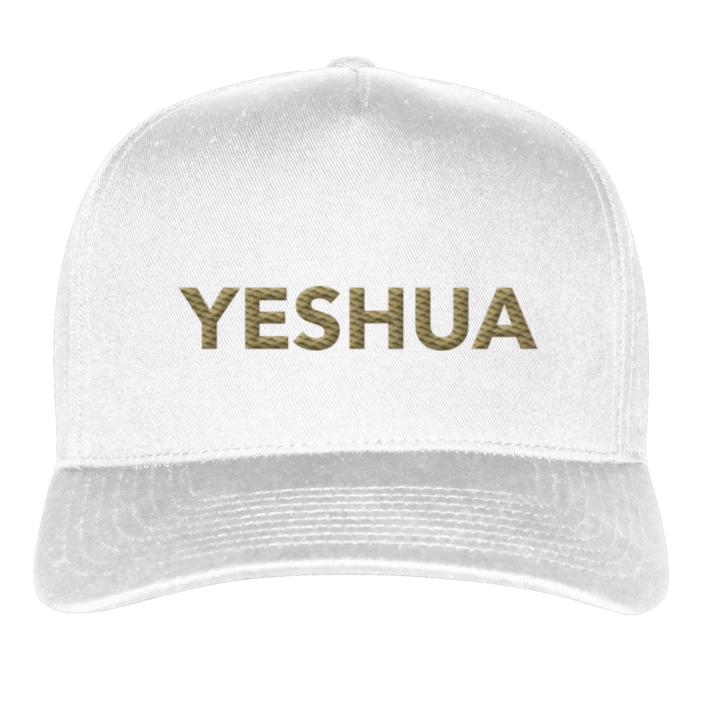 YESHUA – Der Name über allen Namen | Christliche Kleidung - Classic Curved Snapback - Kappen & Mützen - White - GfoitMa