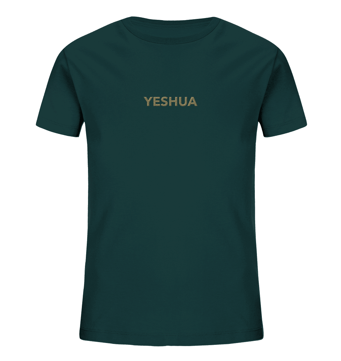 YESHUA – Der Name über allen Namen | Christliche Kleidung - Kids Organic Shirt (Stick) - Kids & Babys - Glazed Green - GfoitMa