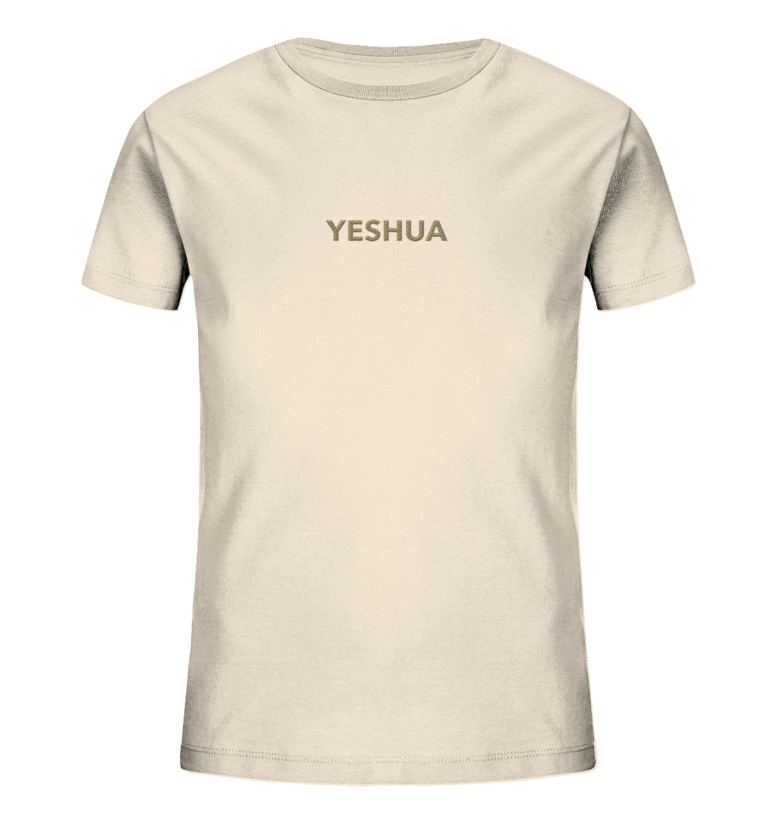 YESHUA – Der Name über allen Namen | Christliche Kleidung - Kids Organic Shirt (Stick) - Kids & Babys - Natural Raw - GfoitMa