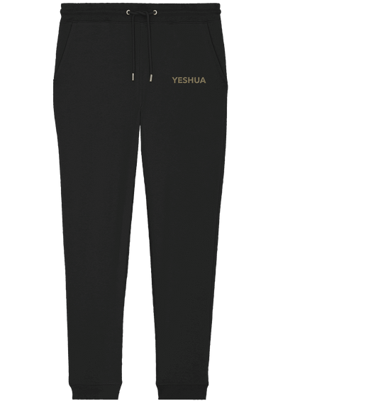 YESHUA – Der Name über allen Namen | Christliche Kleidung - Organic Jogger Pants (Stick) - Hosen - Black - GfoitMa