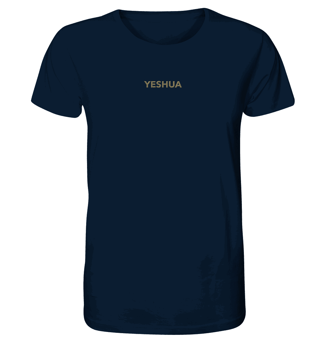 YESHUA – Der Name über allen Namen | Christliche Kleidung - Organic Shirt (Stick) - Unisex-Shirts - French Navy - GfoitMa