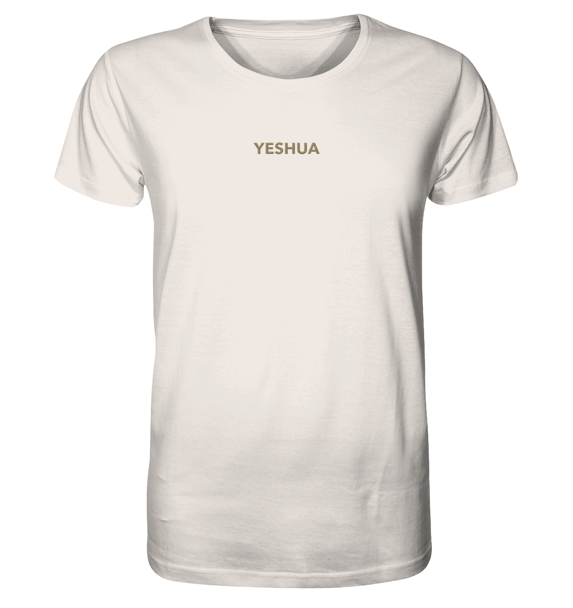 YESHUA – Der Name über allen Namen | Christliche Kleidung - Organic Shirt (Stick) - Unisex-Shirts - Vintage White - GfoitMa