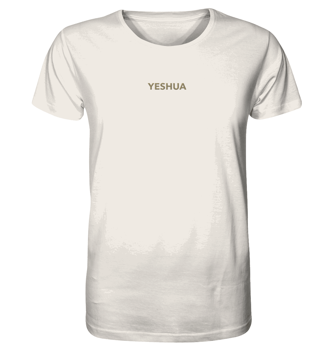 YESHUA – Der Name über allen Namen | Christliche Kleidung - Organic Shirt (Stick) - Unisex-Shirts - Off White - GfoitMa