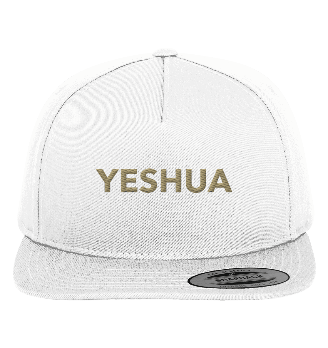 YESHUA – Der Name über allen Namen | Christliche Kleidung - Premium Snapback - Kappen & Mützen - White / Green - GfoitMa