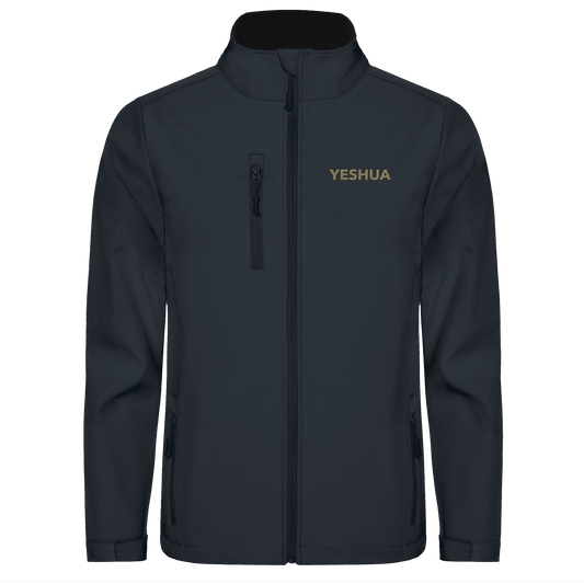 YESHUA – Der Name über allen Namen | Christliche Kleidung - Softshell Jacket - Jacken/ Zipper - Black 02 - GfoitMa