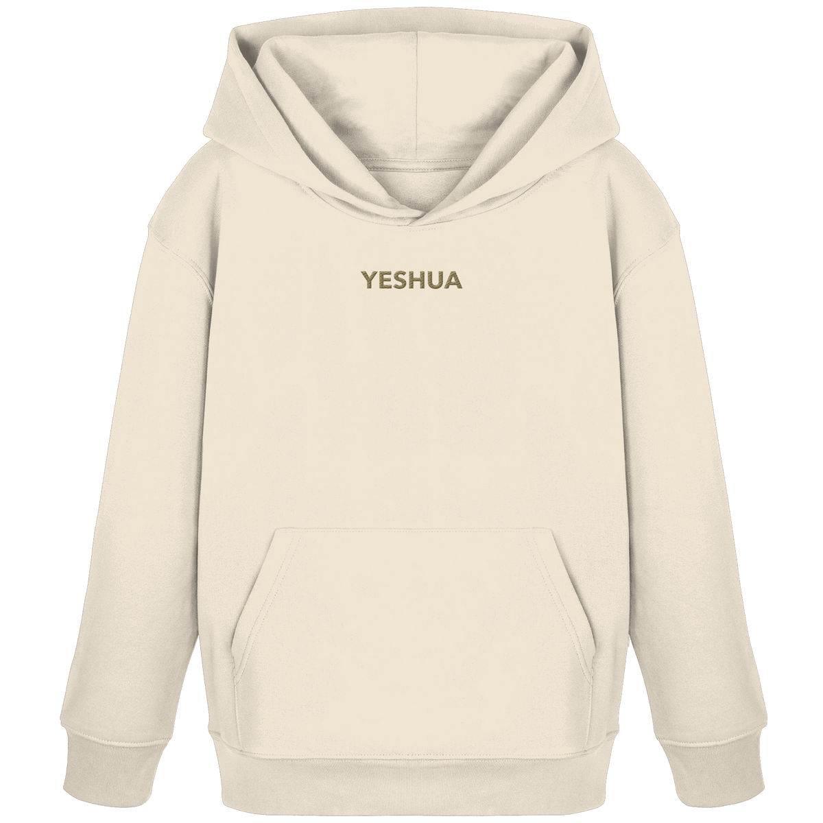 YESHUA – Der Name über allen Namen (Stick) | Christliche Kleidung - Kids Organic Hoodie - Kids & Babys - Natural Raw - GfoitMa