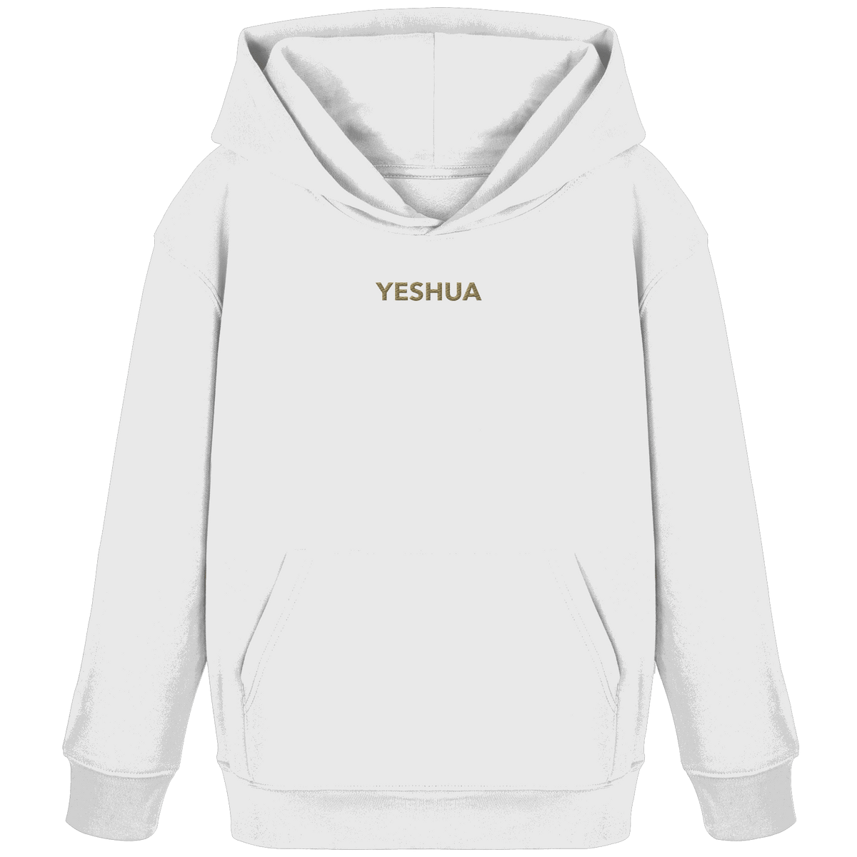 YESHUA – Der Name über allen Namen (Stick) | Christliche Kleidung - Kids Organic Hoodie - Kids & Babys - White - GfoitMa