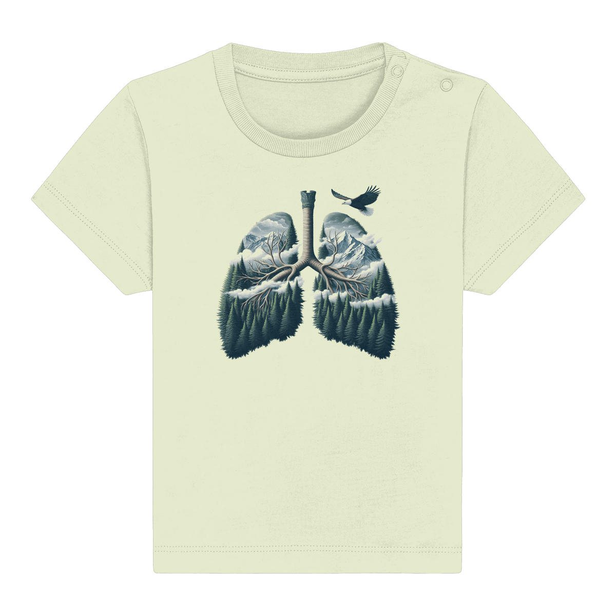 YHWH – Every Breath Speaks His Name | Atem des Lebens | Christliches Design - Baby Organic Shirt - Kids & Babys - Natural Raw - GfoitMa